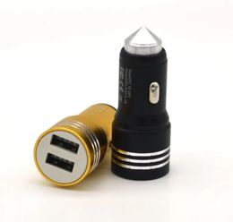 Dual USB Ports Car Charger Power Adapter For IPhone 14 15 Samsung Galaxy S24 Auto Car Phone Charger