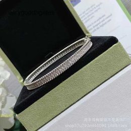 Van Cl ap classic Fan V Gold High Version Full Diamond Bracelet Sky Star One Row Precision Fashion Jewelry Live Broadcast 6NZI