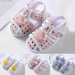 Sandals Baby summer sandals childrens canvas shoes casual soft baby shoes toddler first movers boys and girls sandalsL240429