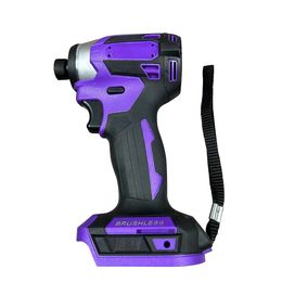 Purple cordless drill bit electric drill bit household tool