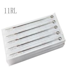 Box Of 50PCS 11RL Round Liner Premade Sterilized Disposable Tattoo Needles Supply 2925125