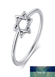 Charm Star of David Ring for Women Stainless Steel Silver Colour Magen David Jewish Jewelry5806303