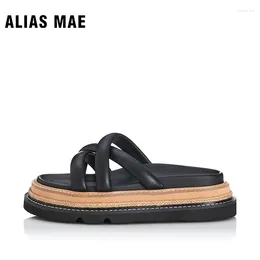 Slippers ALIAS MAE VERITY Summer Walk Women's Versatile Breathable Solid Soft Sole Outerwear Simple Beach