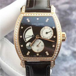 Top Factory Automatic Mechanical Watch VacherosConstantin Deep waterproofing Men 47700 rose coffee surface stored in places 36x48mm