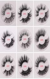 100 25Mm Lashes 5D Mink Eyelashes False Eyelashes Crisscross Natural Fake Makeup Extension Eyelash3945901