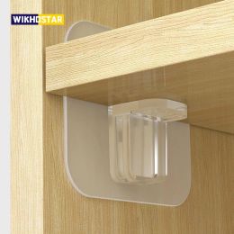 Set WIKHOSTAR 4/10pcs Adhesive Shelf Support Pegs Closet Cabinet Shelf Support Clips Wall Hanger For Kitchen Bathroom Accessories