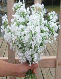 100pcs Artificial Baby Breath Flowers Artificial Gypsophila Fake Silk Flower Plant Home Wedding Party Home Decoration9525441