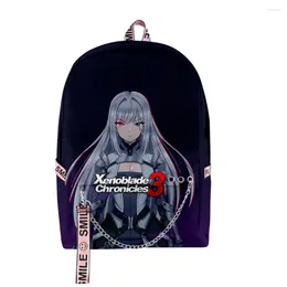 Backpack Fashion Youthful School Bags Unisex Xenoblade Chronicles 3 Game 3D Print Oxford Waterproof Notebook Shoulder Backpacks