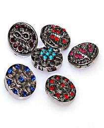 Chunk charms with CZ stone for noosa bracelets and jewelryFits noosa braceletrings GINGERSNAPSrhodium plating1433493