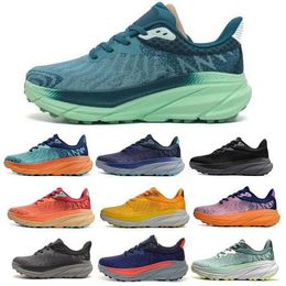 Challenger 7 Designer Trail Trainer Running Shoes Sneakers Womens Man Hok Hola One Atr Run Harbour Mist GTX Trellis Balsam Green Grey Size 36 - 46