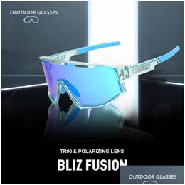 Outdoor Eyewear B/Bliz Fusion Polarized Sports Sunglasses Mens And Womens Pochromic Bicycle Glasses Uv400 Fishing Road Goggles Drop De Dha2F
