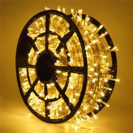 Decorations 10M100M Connectabe LED Fairy String Lights Waterproof Lighting Lamp For Outdoor Party Wedding Christmas Trees Garden Decor