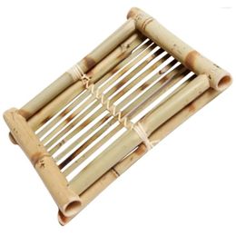 Plates Bamboo Platter Tea Table Woven Tray For Bread Retro Design Desktop Serving Plate Decorative Restaurant Snack Storage