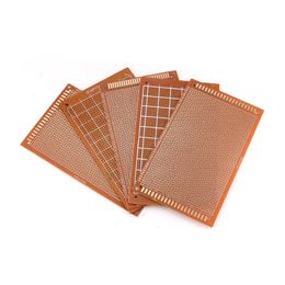 5PCS 9x15 9/15cm Single Side Prototype PCB Universal Board Experimental Bakelite Copper Plate Circuirt Board yellow