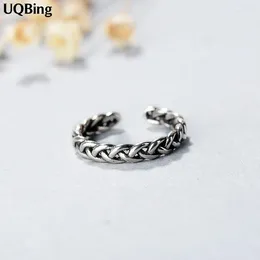 Cluster Rings Vintage Twist Silver Colour Thai Open Jewellery