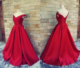 Simple Dark Red Prom Dresses Long Formal Pageant Gowns With Belt Sexy V Neck Open Back Vintage Party Evening Gowns BA16101073216