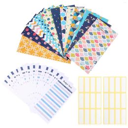Gift Wrap 24 Pieces Budget Envelopes A6 Pockets For Cash System Planner Wallet With Stickers
