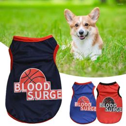 Dog Apparel Puppy Vest Letter Print Breathable Sport Wear Pet T-shirt Summer Clothes