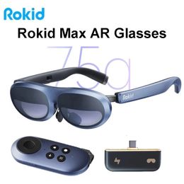 Rokid Max AR 3D Smart Glasses Micro OLED Max screen FoV Viewing VR Glass For PhonesSwitchPS5XboxPC AllinOne 240424