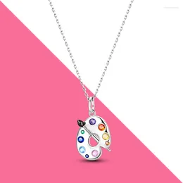 Pendants 2024 925 Sterling Silver Necklace For Women Heart Pendent Sparkling Pave CZ Fine Jewellery Making Birthday Christmas