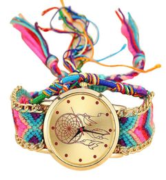 Wristwatches Women Watches Handmade Ladies Vine Quartz Watch Dream Catcher Friendship Clock Montre Femme 20217049926