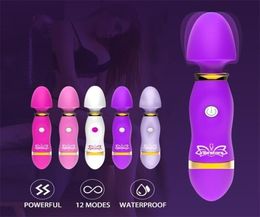 22ss Sex toy massager Chargable Multispeed Gspot Vibrator Vagina Nipple Clitoris Stimulator Toys for Women Soft Erotic Female Di1718169