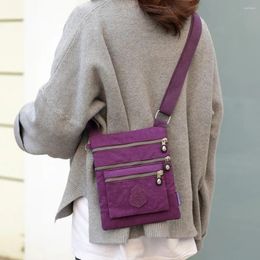 Waist Bags Clear Messenger Bag With Shoulder Strap Women Nylon Elegant Daily Shopping Handbag Leather Briefcase