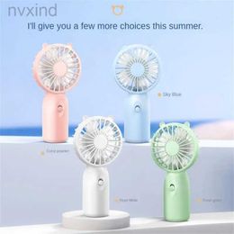 Electric Fans Electric Small Fan Cool Air Cute Pet Portable Handheld Student Dormitory Home Outdoor Travel Home Supplies Fan Desktop Standing d240429