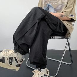 Men's Pants Cargo Hip Hop Joggers Men Harem Oversize Wide Leg Trousers Male Streetwear Casual Korean Safari Style