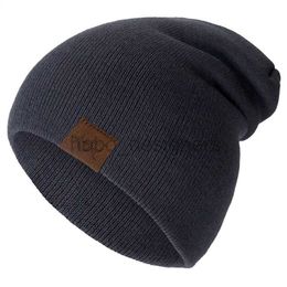 Beanie/Skull Caps Unisex Beanie Hat URGENTMAN Casual Beanie For Men Women Warm Soft Knitted Hat Stylish Plain Daily Winter Hat d240429