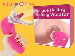 Pussy Sucking Dildo Vibrator Sex Toys for Woman Tongue Licking Clitoris Stimulator Nipple Sucking Vibrator Masturbator Massager Q09043385