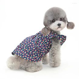 Dog Apparel Summer Dress Cat Yorkie Pomeranian Shih Tzu Maltese Bichon Poodle Schnauzer Clothes Puppy Pet Clothing Costume Dresses