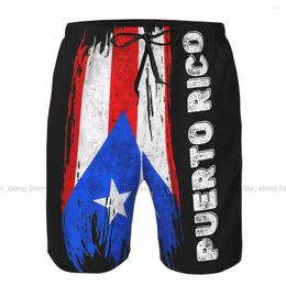 Men's Shorts Beach Short Swim Puerto Rico Flag Surfing Sport Board Swimwear