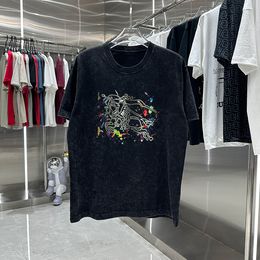 Summer Luxurys Mens and Womens T Shirt Designers offs Clothing Loose Tees Tops Man Casual Street graffiti Shirt Sweatshirt Short Sleeve Tshirts#Q11
