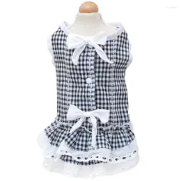 Dog Apparel Summer Dress Cute Girl Clothes Princess Skirt Cat Puppy Costume Small Clothing Yorkie Pomeranian Pet Outfit