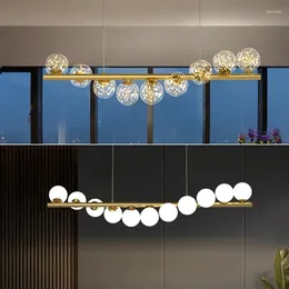 Chandeliers Glass Ball Ceiling Chandelier Bar Restaurant Kitchen Island Home Decoration Lighting Fixtures