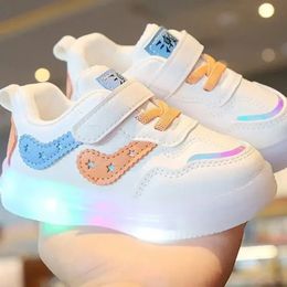 Baby Led Shoes For Boys Girls Luminous Toddler Kids Soft Bottom Sneakers With LED Lights Glowing tenis 240415