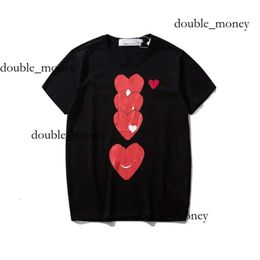 Play Shirts Commes Designer TEE Com Des Garcons PLAY HEART LOGO PRINT T-shirt TEE SIZE Commes Play T Shirt Polo EXTRA LARGE Blue Heart Unisex 655 485