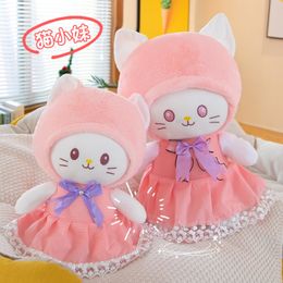 New Cat Little Girl Doll Cure Children's Doll Cute Cat Plush Toy Gift for Girls