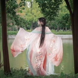 Ethnic Clothing Hanfu Chinese ancient Tang Dynasty traditional costume female cosplay costume summer large-sleeved fairy loose suit