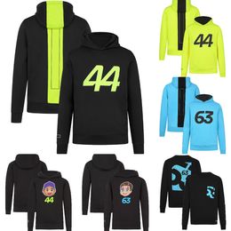 F1 44 63 Driver Caricature Hoodie 2024 Formula 1 Racing Fans Hoodie Team Men Women Casual Hooded Sweatshirt Fashion Crew Sweat Pullover