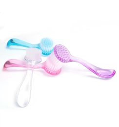 Exfoliating Facial Brushs Face Soft Facial Brush Deep Pore Cleansing Nylon Makeup Face Washing Pink Purple White Blue8628429