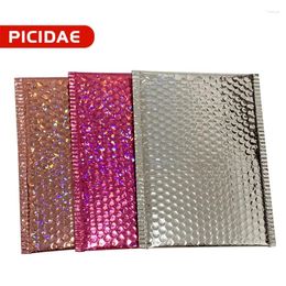 Storage Bags Aluminized Bubble Envelope Bag Express Transportation Package Anti- Fall-proof Self-sealing For Cosmetics Accessories