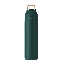 500ML DoubleWall Stainless Steel Leakproof Thermal Vacuum Flask Insulated Water Bottle Sports Coffee Straight Body Cup 240424