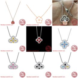 Captivating S925 Silver Necklace Embellished with a Four-Leaf Clover Charm