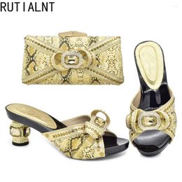 Dress Shoes Italian And Bag To Match Wedding Party High Quality African Designer Bags Matching Set