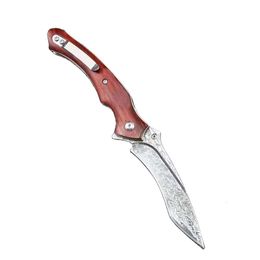 Hk255 Vg10 Damascus Folding Knife Super Sharp Portable Knives Outdoor Survival Hunting Knife