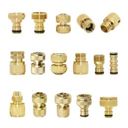 Decorations 1/2'' 3/4'' 1'' Brass Tap Quick Connecter 16mm 20mm Copper Hose Coupling Adapter Garden Tubing Repair Watering Gun Fittings Tool