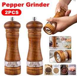 2pcs 46Inch Salt Pepper Mills Ceramic Grinder Mill Adjustable Manual Ground Seasoning Bottle Kitchen Tools 240429