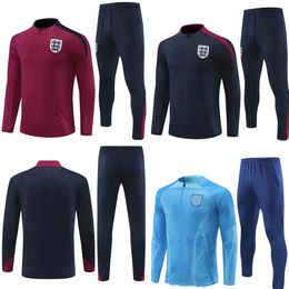 23 24 25 ENGLANDs tracksuit soccer jersey training suit KANE STERLING MOUNT FODEN SAKA 24/25 ENGLANDs training suit MEN KIDS national Portugal football sets uniformy